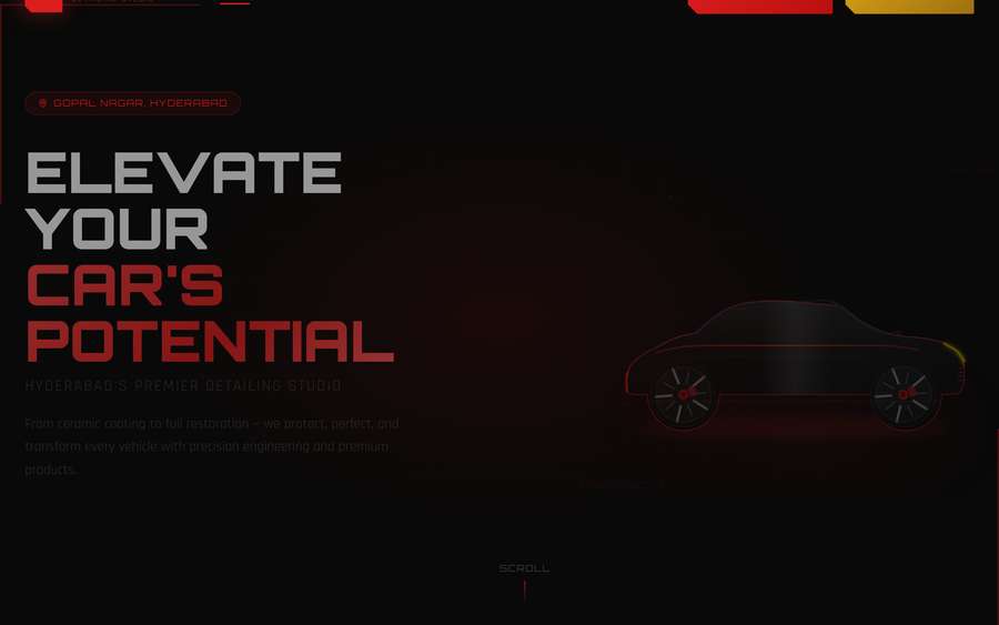 Car Care & Detailing Studio website screenshot