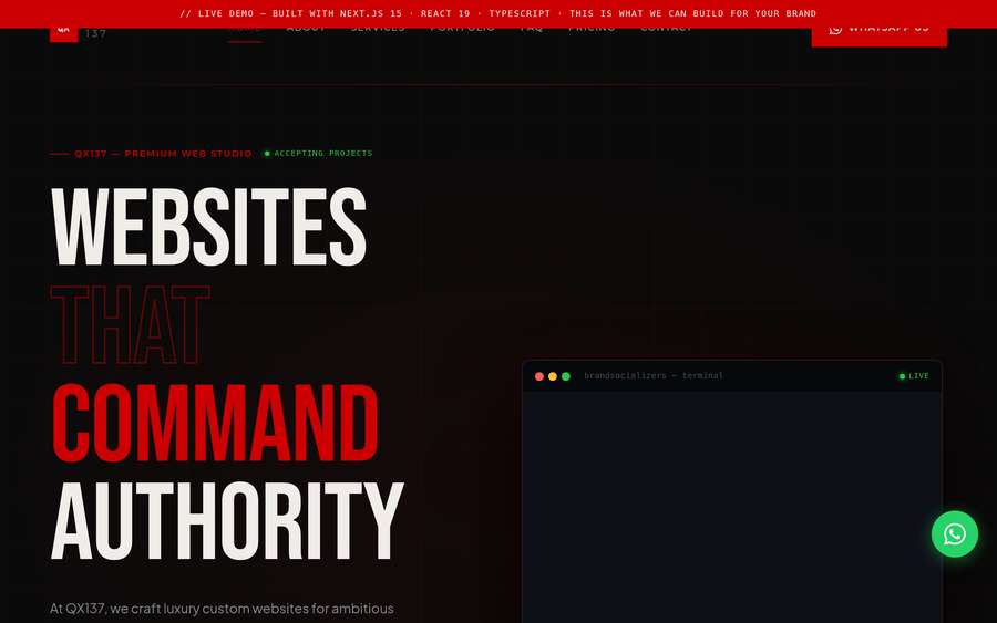 BrandSocial website screenshot