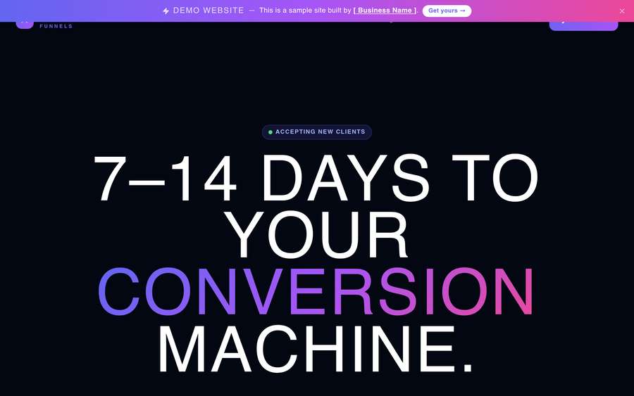 Nex Gen Funnels website screenshot